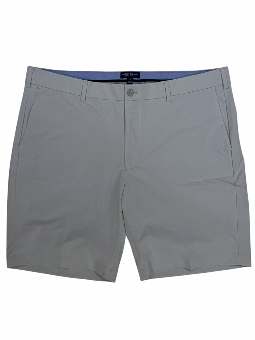 Peter Millar Shorts Men 38 British Grey Surge Performance Crown Craft Golf Chino